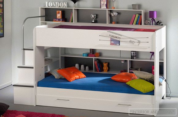 Otroška postelja z vgrajenim kavčem - 5