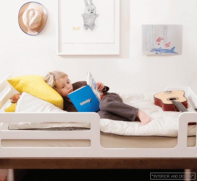 Otroška postelja s stranicami - 2
