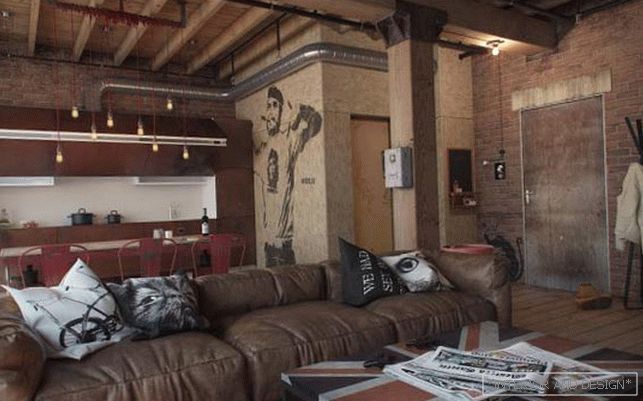 Photo studio studio stanovanje v loft slogu