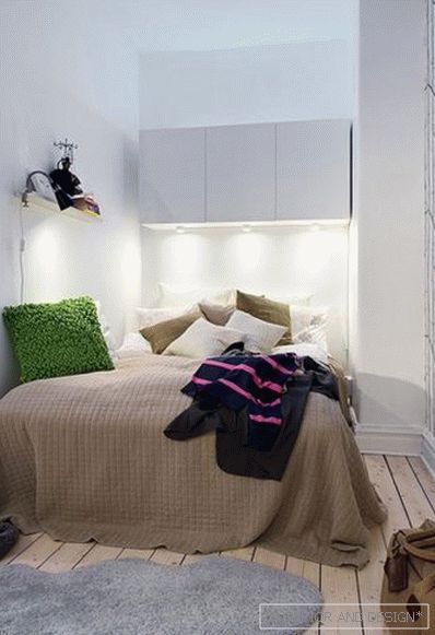 Zasnova majhne spalnice brez oken 3