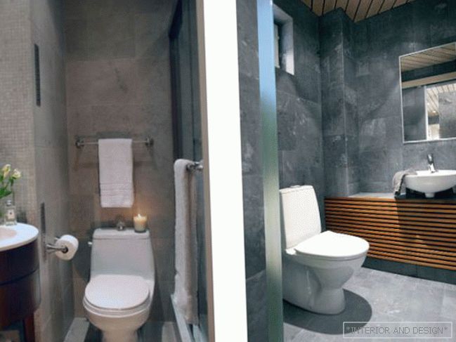 Dizajn WC-ja 2 kvadratna. m - 2