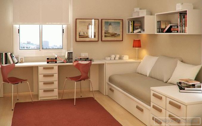Sobe za najstnika v slogu minimalizma