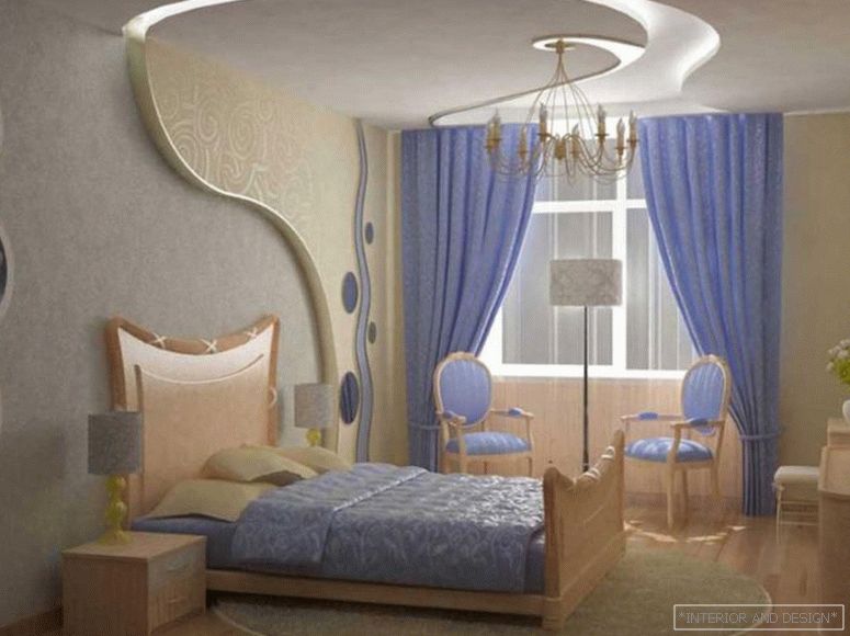 Mavčni strop za spalnico 12-14 m 3