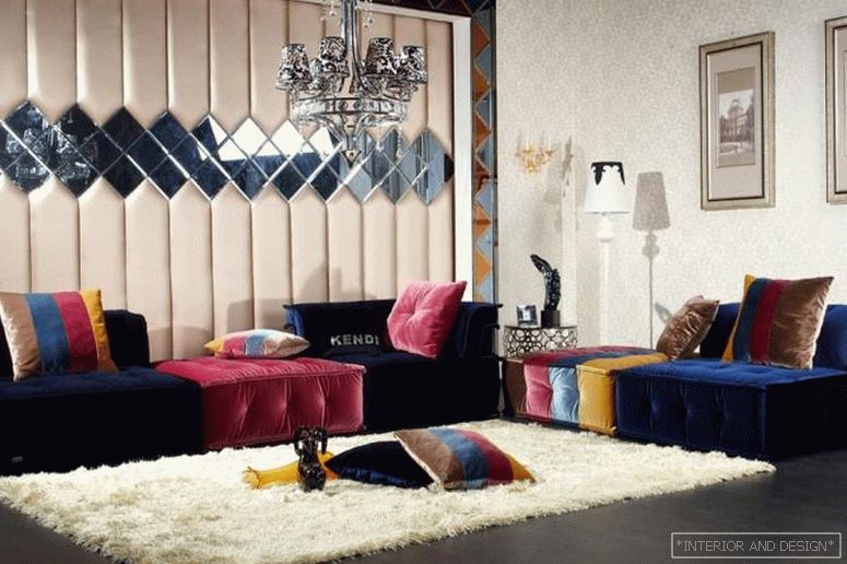 Zavese za dnevno sobo v orientalskem stilu 1