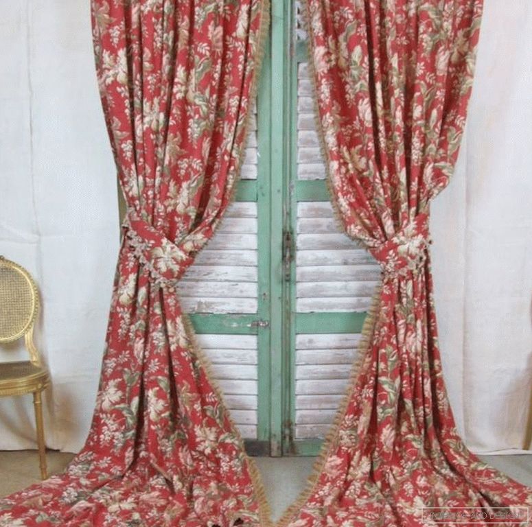Vintage zavese v dnevni sobi 3