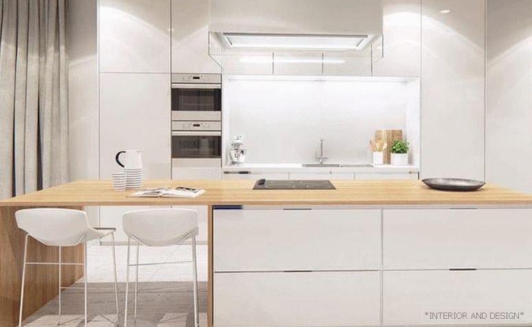 Zavese za kuhinjo v slogu minimalizma 5