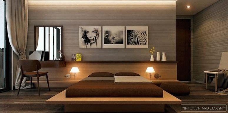 Zavese za spalnico v slogu minimalizma 7