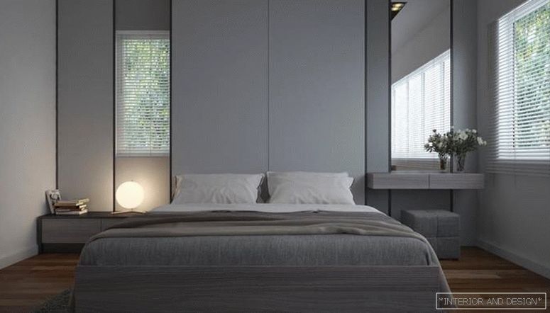 Zavese za spalnico v slogu minimalizma 9