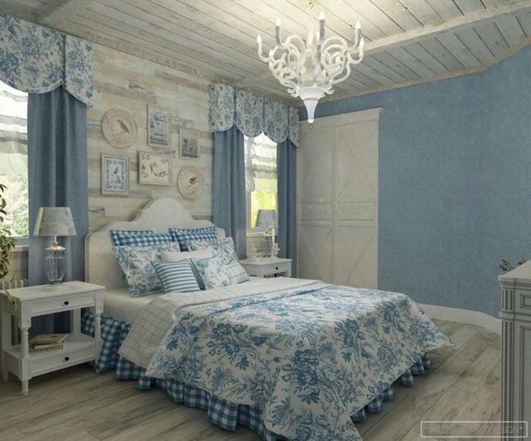 Zavese za spalnico v slogu Provence 5