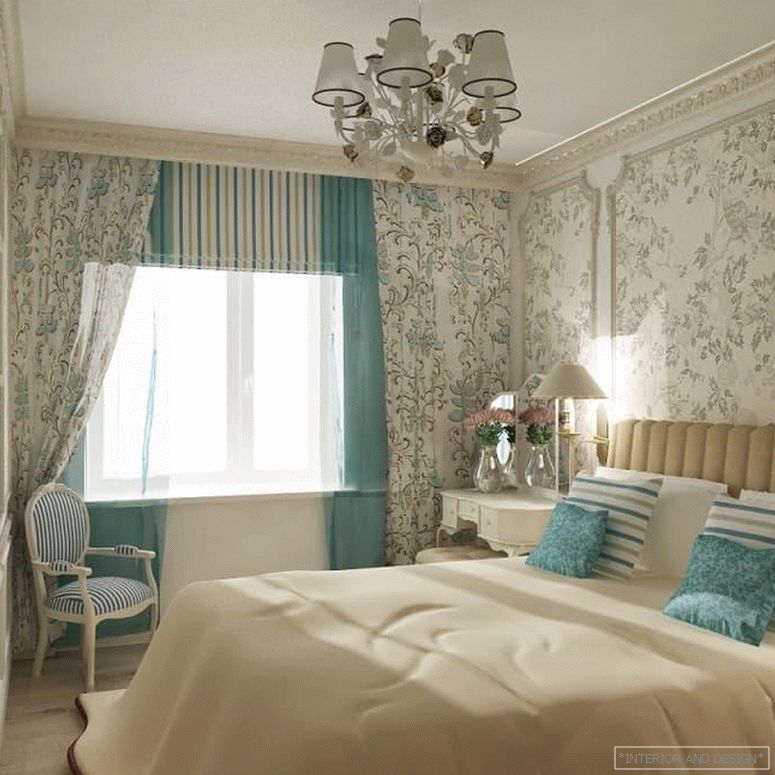 Zavese za spalnico v slogu Provence 9