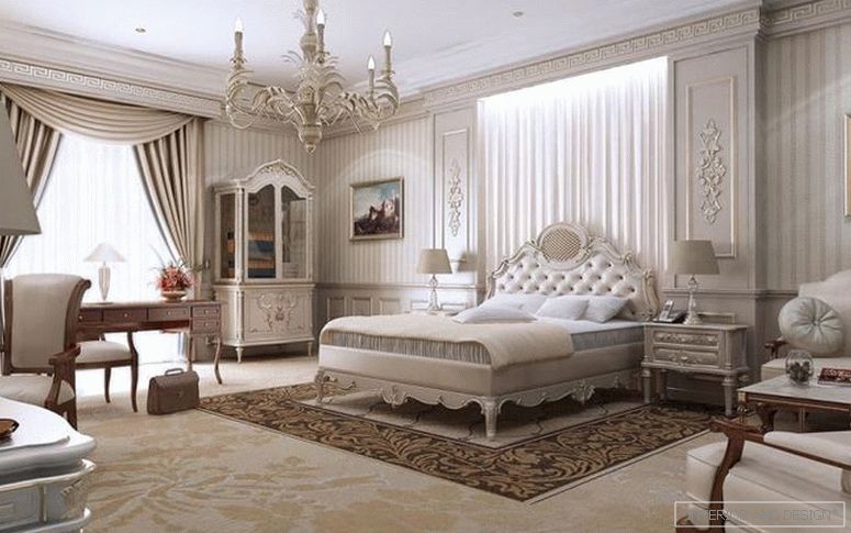 Zavese za spalnico v klasičnem stilu 3