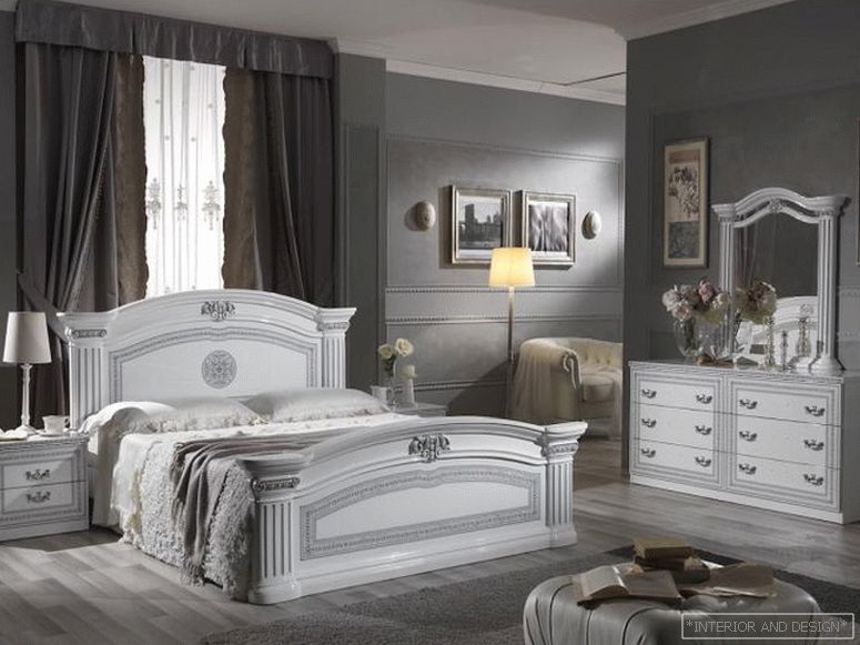 Zavese za spalnico v klasičnem stilu 5