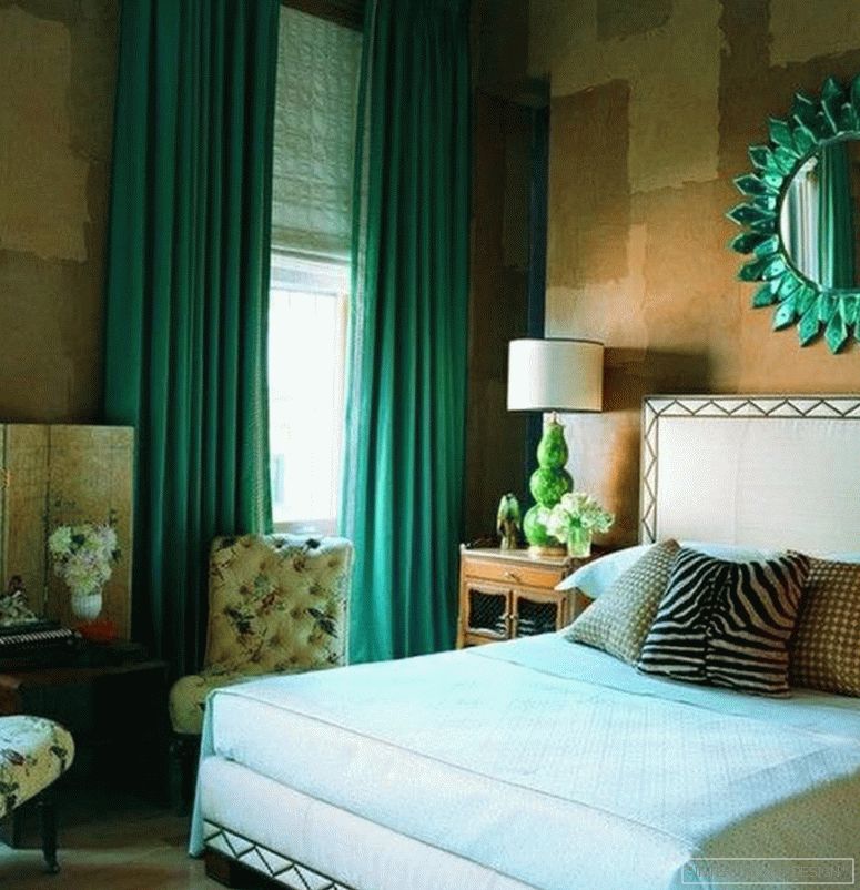 Zelene zavese za spalnico 9