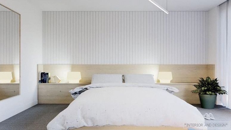 Zavese za spalnico v slogu minimalizma 1