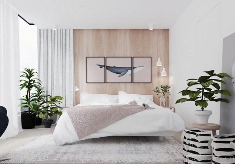 Zavese za spalnico v slogu minimalizma 2