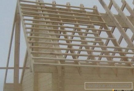 Strešna konstrukcija in montaža stropa дома по финской технологии